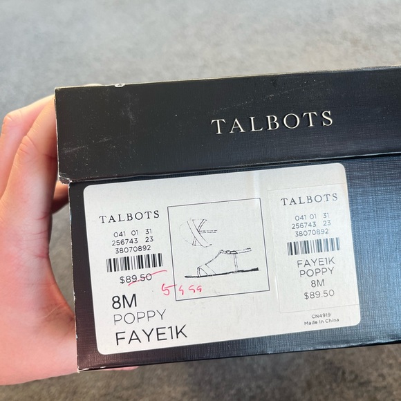 Talbots Women's Sandals in Red and Tan - Picture 3 of 3